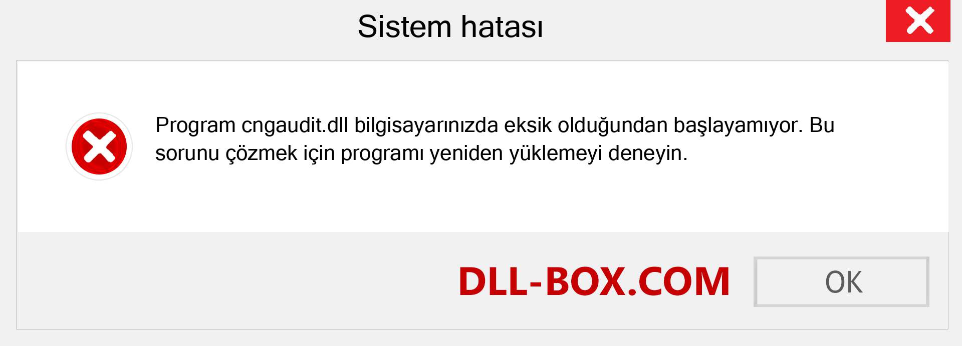 cngaudit.dll dosyası eksik mi? Windows 7, 8, 10 için İndirin - Windows'ta cngaudit dll Eksik Hatasını Düzeltin, fotoğraflar, resimler